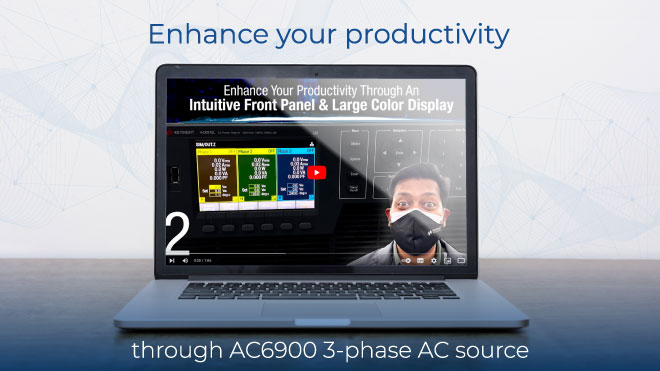 Enhance your productivity through AC6900 3-phase AC source