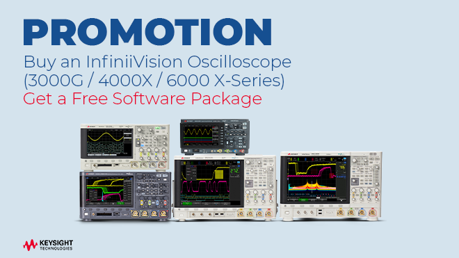 Buy an InfiniiVision Oscilloscope (3000G / 4000X / 6000 X-Series) - Get a Free Software Package