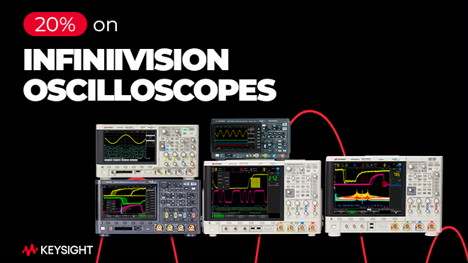 20% off InfiniiVision oscilloscopes