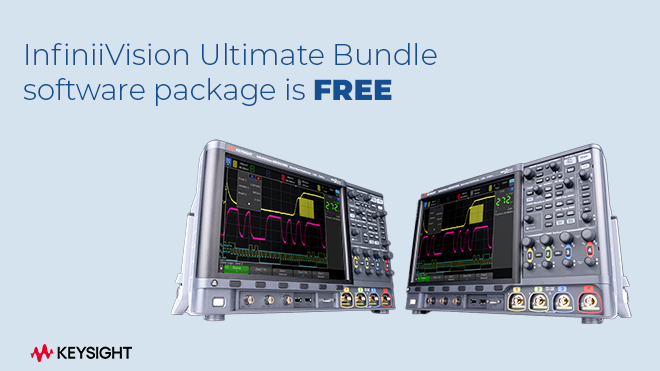 InfiniiVision Ultimate Bundle software package is FREE