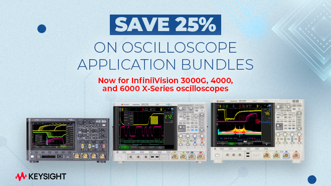 Revamped Keysight InfiniiVision Application Bundles