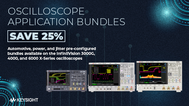 InfiniiVision Oscilloscope App Bundles - Save 25%