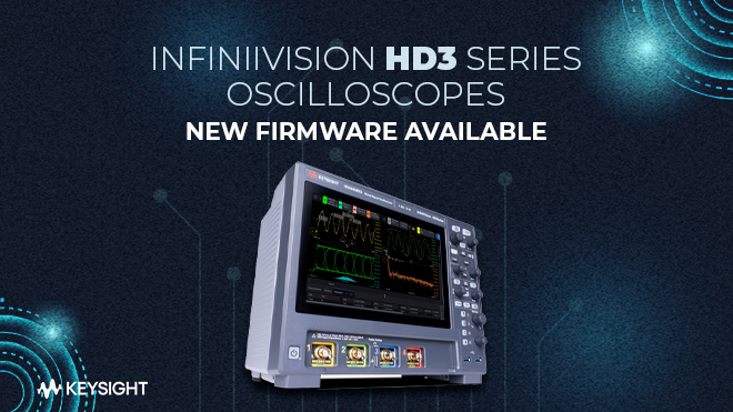 InfiniiVision HD3 Series oscilloscopes - New firmware available