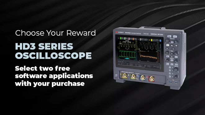 Choose Your Reward – HD3 Series Oscilloscope